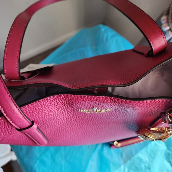 Kate Spade Medium Pebbled Leather Juliette Magenta 6 pc Set NWT - Picture 7 of 12